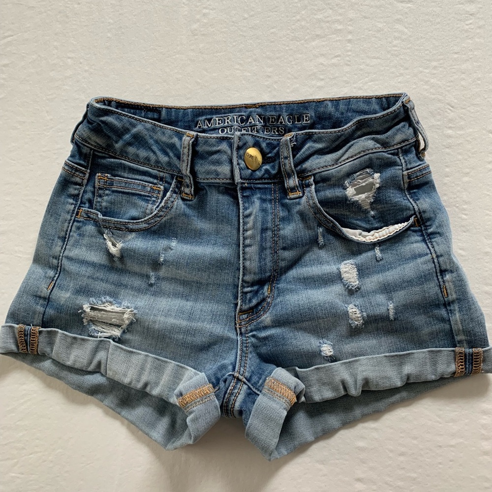 American Eagle Distressed Denim Shorts